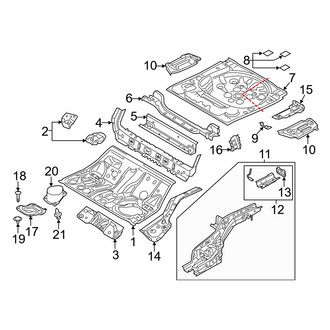 Mazda OE - Rear Body & Floor - Floor & Rails (Grand Touring / Sport / Touring Sedan)
