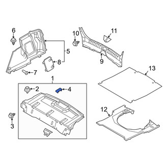 Mazda OE - Rear Seat Belt Anchor Plate Cover