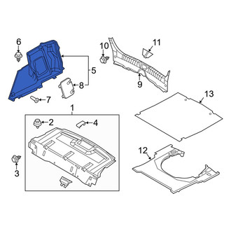 Mazda OE - Rear Left Trunk Trim Panel