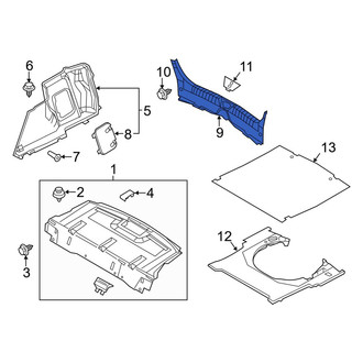 Mazda OE - Rear Trunk Trim Scuff Plate