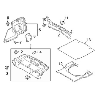 Mazda OE - Rear Body & Floor - Interior Trim (i Grand Touring / I Sport / I Touring / S Grand Touring / S Touring Sedan)