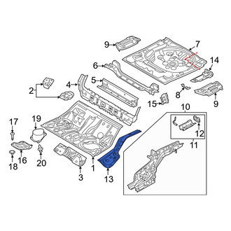 Mazda OE - Rear Left Frame Side Member Reinforcement