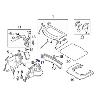 Mazda OE - Rear Left Trunk Trim Panel Insert
