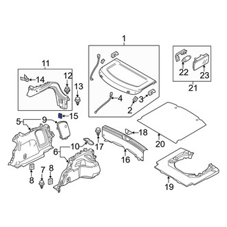 Mazda OE - Trunk Trim Panel Cap