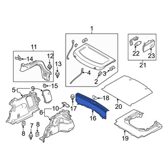 Mazda OE - Rear Trunk Trim Scuff Plate