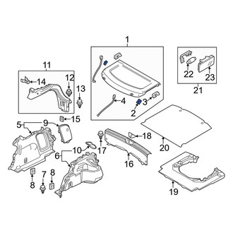 Mazda OE - Package Tray Trim Insulator