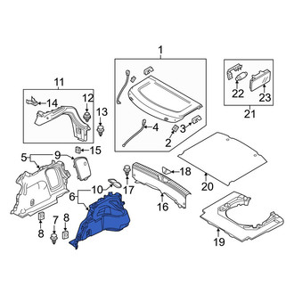 Mazda OE - Rear Left Lower Trunk Trim Panel