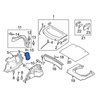 Mazda OE - Rear Left Trunk Trim Panel Insert