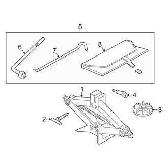 Mazda OE - Rear Body & Floor - Jack & Components (i Grand Touring / I Sport / I Touring / S Grand Touring / S Touring Hatchback)