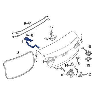 Mazda OE - Rear Left Deck Lid Hinge