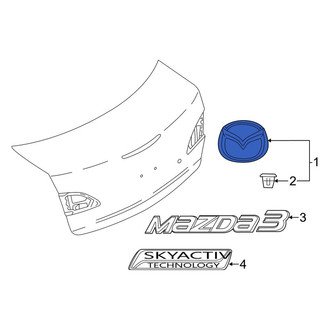 Mazda OE - Rear Deck Lid Emblem