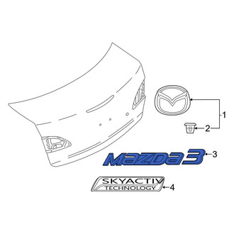 Mazda OE - Rear Deck Lid Emblem