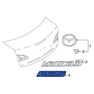 Mazda OE - Rear Deck Lid Emblem