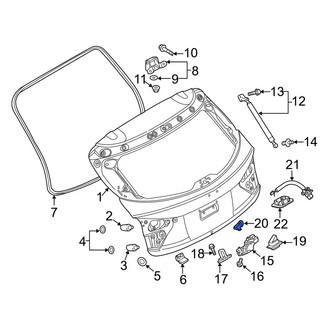 Mazda OE - Liftgate Latch Release Switch Seal