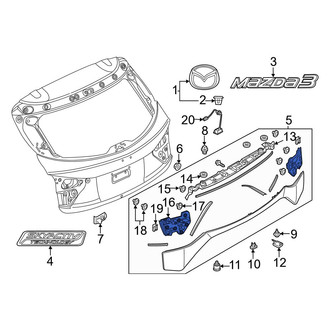 Mazda OE - Rear Liftgate Finish Panel