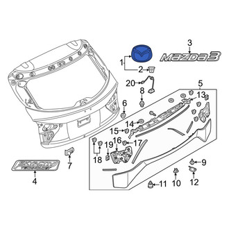 Mazda OE - Rear Hatch Emblem