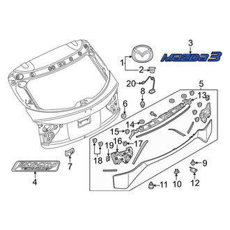 Mazda OE - Rear Hatch Emblem