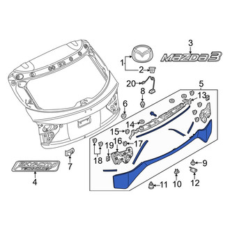 Mazda OE - Rear Liftgate Finish Panel