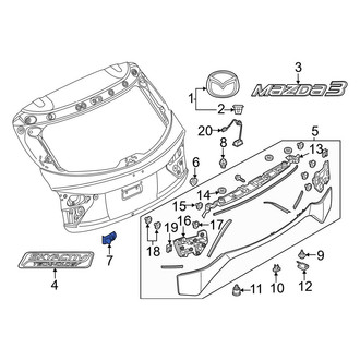 Mazda OE - Liftgate Finish Panel Clip