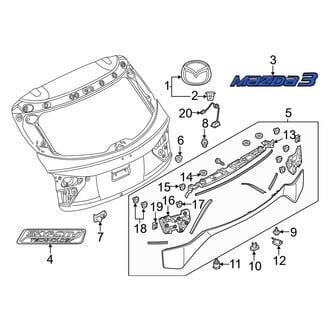 Mazda OE - Rear Hatch Emblem