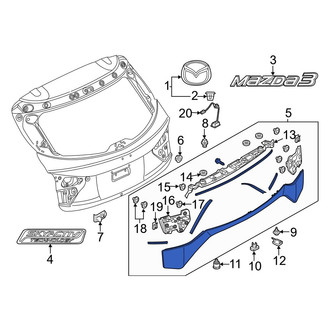 Mazda OE - Rear Liftgate Finish Panel
