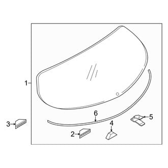 Mazda OE - Lift Gate - Glass (i Grand Touring / I Sport / I Touring / S Grand Touring / S Touring Hatchback)