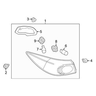 Mazda OE - Rear Lamps - Tail Lamps (i Grand Touring / I Sport / I Touring / S Grand Touring / S Touring Sedan)