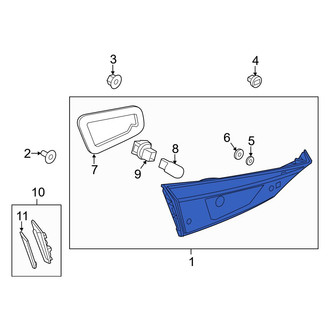 Mazda OE - Rear Right Back Up Light Assembly