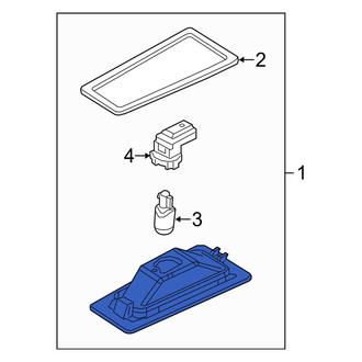 Mazda OE - Rear Left License Plate Light Assembly