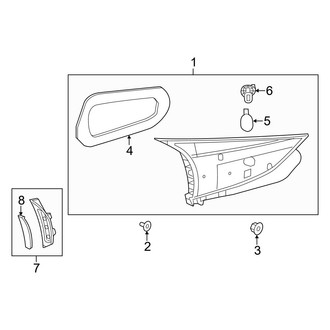 Mazda OE - Rear Lamps - Backup Lamps (i Grand Touring / I Sport / I Touring / S Grand Touring / S Touring Hatchback)