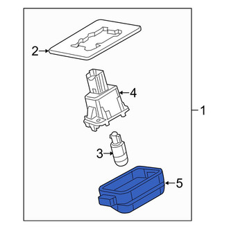 Mazda OE - Rear License Plate Light Lens