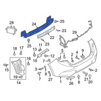 Mazda OE - Rear Bumper Impact Bar
