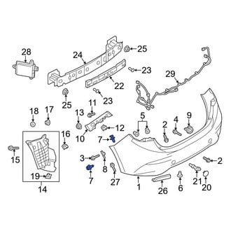 Mazda OE - Bumper Cover Retainer