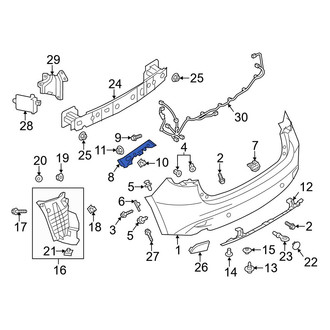 Mazda OE - Front Bumper Cover Support Rail