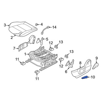 Mazda OE - Front Left Seat Back Recliner Adjustment Handle