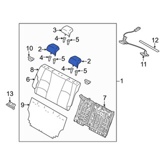 Mazda OE - Rear Outer Headrest