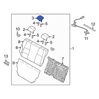 Mazda OE - Rear Center Headrest