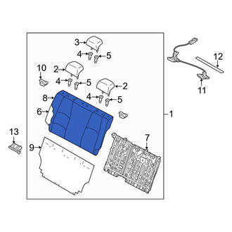 Mazda OE - Rear Seat Back Cushion Cover