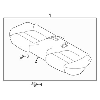Mazda OE - Seats & Tracks - Rear Seat Components (Seat Cushion)