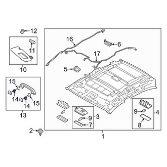 Mazda OE - Rear Interior Grab Bar Clip
