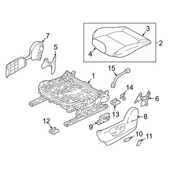 Mazda OE - Seats & Tracks - Driver Seat Components (Japan Built, Seat Cushion)