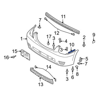 Mazda OE - Front Bumper Seal