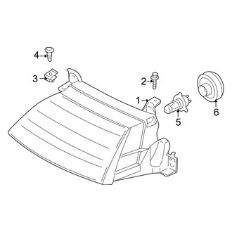 Mazda OE - Front Lamps - Headlamp Components