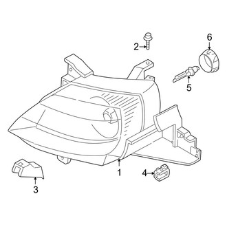 Mazda OE - Front Lamps - Headlamp Components