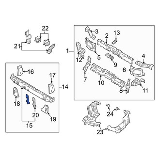 Mazda OE - Front Lower Radiator Support Tie Bar