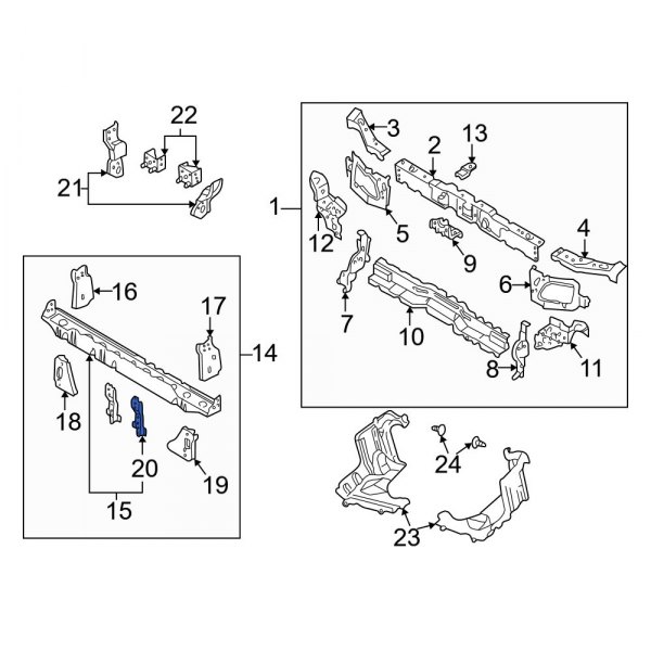 Radiator Mount Bracket