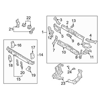 Mazda OE - Radiator Support