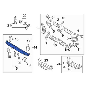 Mazda OE - Front Lower Radiator Support Tie Bar