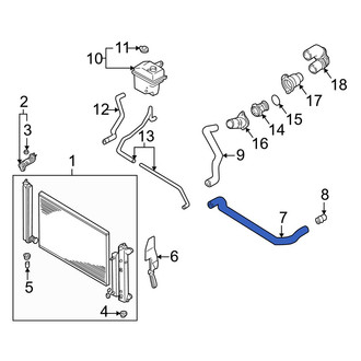 Mazda OE - Upper Radiator Coolant Hose