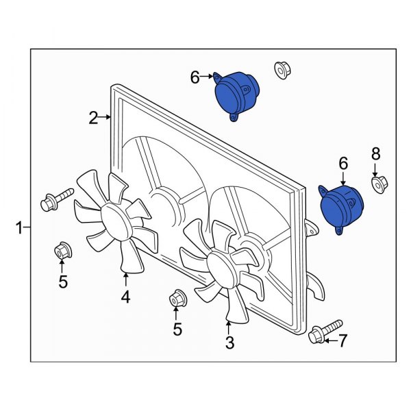 Engine Cooling Fan Motor